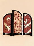 [HS0302] 鹤寿百福屏风 Crane Longevity and Hundred Blessings Screen