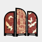 [HS0302] 鹤寿百福屏风 Crane Longevity and Hundred Blessings Screen
